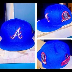 New Handmade Fitted Atlanta Braves WorldSeries Hat